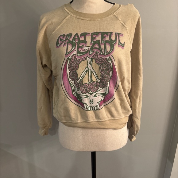 Daydreamer Tan Fleece Sweatshirt - Picture 1 of 5